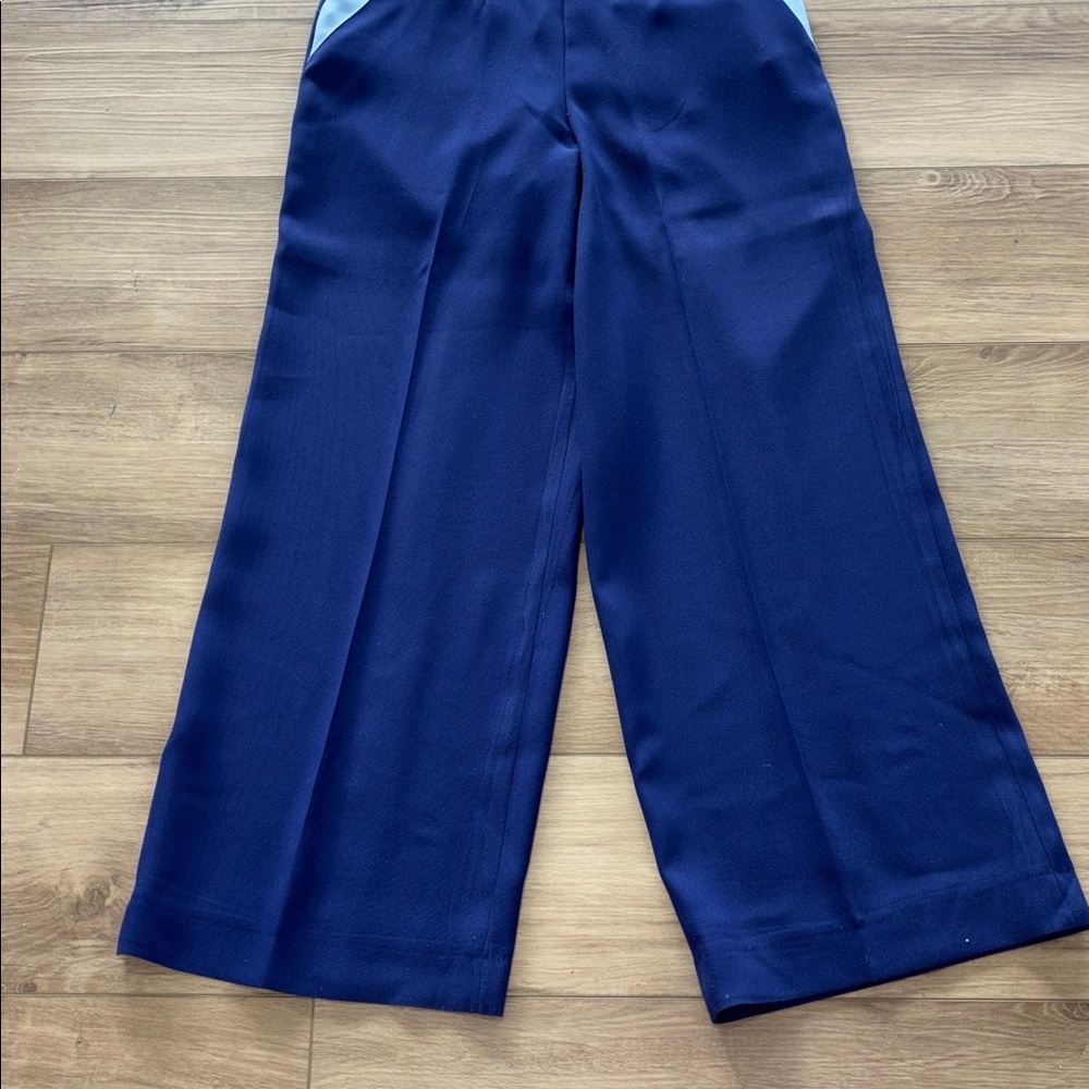 Olarsgrace Women's Royal Blue Wide-Leg Pants size 8 - Picture 3 of 9